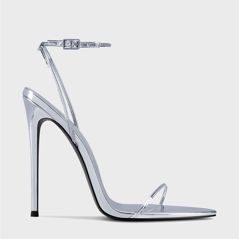 FEMME LA ANDX Sandal in Liquid Metal | SLIGHTLY USED